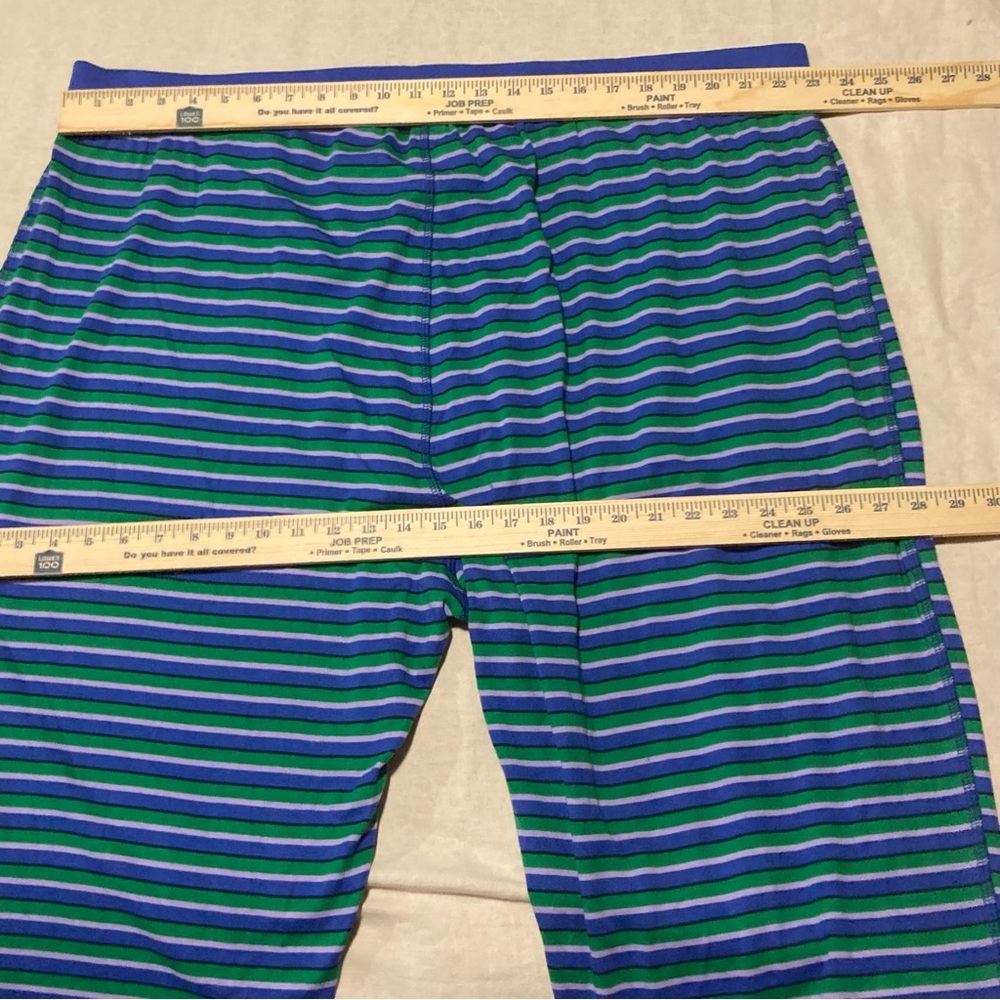 Amazon Essentials Men’s‎ Blue and Green Striped Pajama Bottoms - Picture 5 of 9